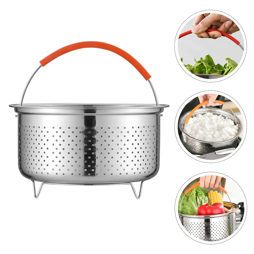 

Multi Use Vegetable Steamer Stainless Steel Steaming Basket for Vegetable Dumpling(2L)