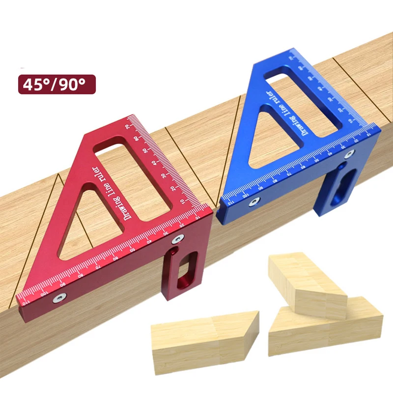 

Layout Degree Gauge Square Ruler Triangle 45 Woodworking Metric Measure Miter 90 Ruler Tools Woodworking Tools Degree