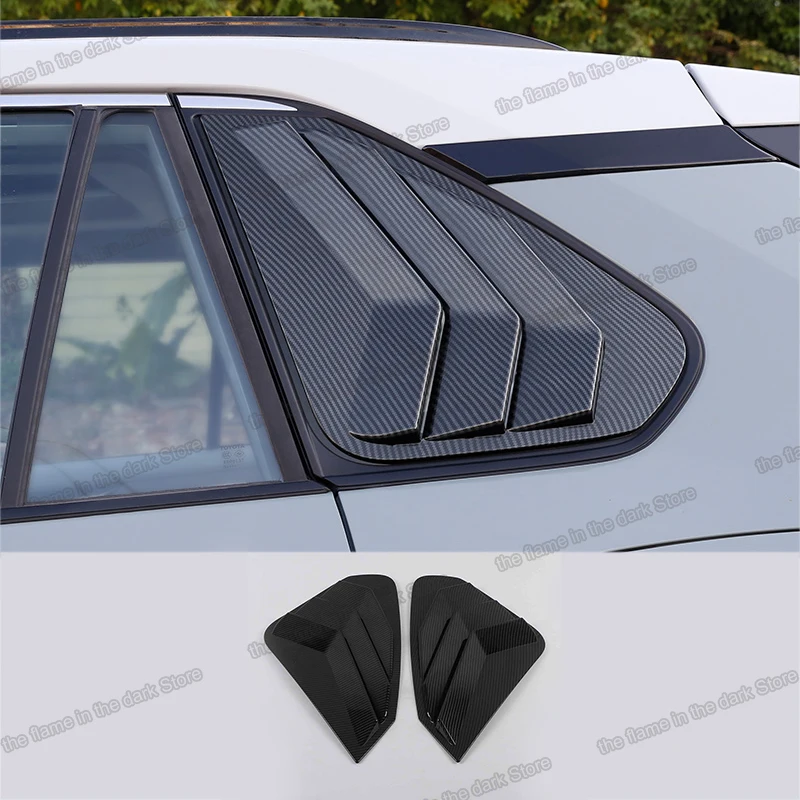 

Carbon Fiber for Toyota RAV4 Xa50 2019 2020 2021 2022 Car Rear Window Triangle Shutter Trims Exterior Accessories Louver auto