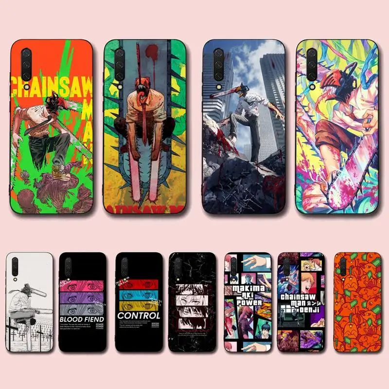 

Cute Cartoon Chainsaw Man Pattern Phone Case for Xiaomi mi 5 6 8 9 10 lite pro SE Mix 2s 3 F1 Max2 3