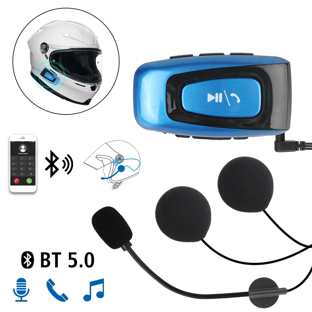 Bluetooth-гарнитура для мотошлема 5.0 с шумоподавлением