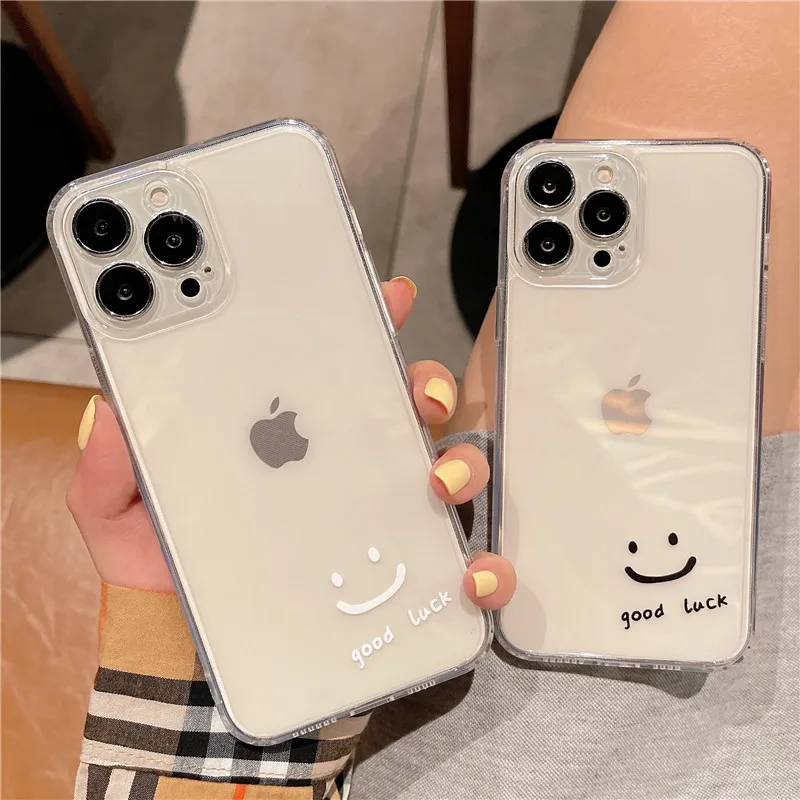 

Simplicity Smiling Cases For iPhone 13 Pro Max Mini 11 12 Pro Max X XR XS Max SE 2020 8 7 6 6S Plus Soft Silicone Cover Funda