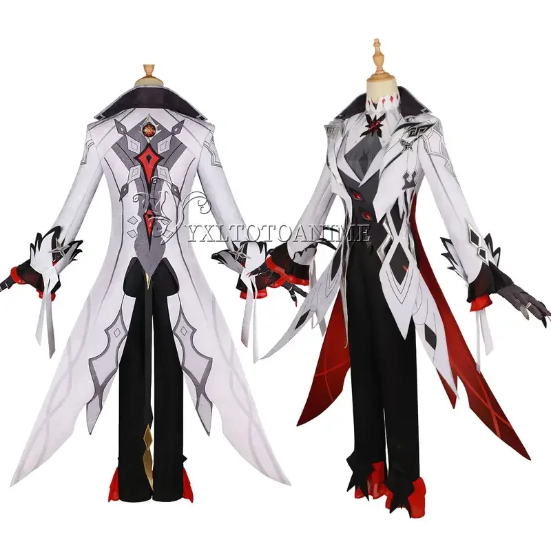 Косплей Костюм гарлекина парики Genshin Impact Fatui Униформа харлекина Knave Eleven Harbingers