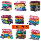 100 шт. оптовая продажа, ошейники для кошек с колокольчиком, регулируемый ошейник для кошек и щенков, безопасные пряжки для котят, ожерелье для домашних животных, товары для шеи