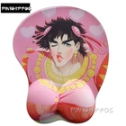 Pinkhipppos аниме JOJO 3D Brando силиконовый коврик для мышки с аниме персонаж мужской коврик для мыши Коврик для мыши