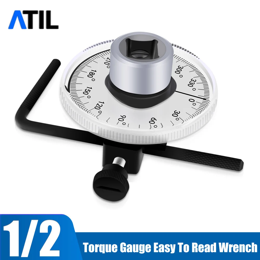 

Hand Tools Wrench Torque Wrench 1/2 torque gauge easy to read wrench adjustable Auto Garage Tool Set For Car Repair Angle Gauge