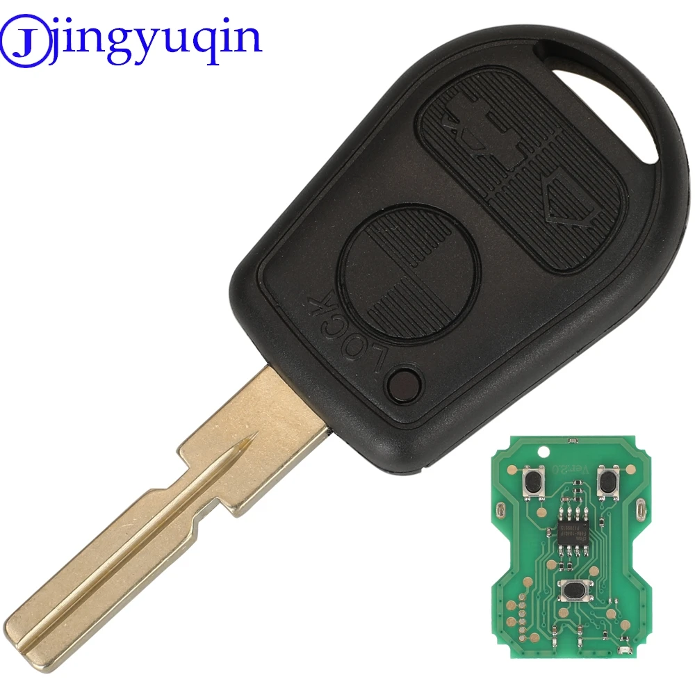 Пульт дистанционного управления для автомобиля jingyuqin 315/433 МГц ID44/ID33 PCF7931E чип для BMW Z3 E31 E32 E34 E36 E38 E39 E46 ключ управления HU92 HU58 лезвие