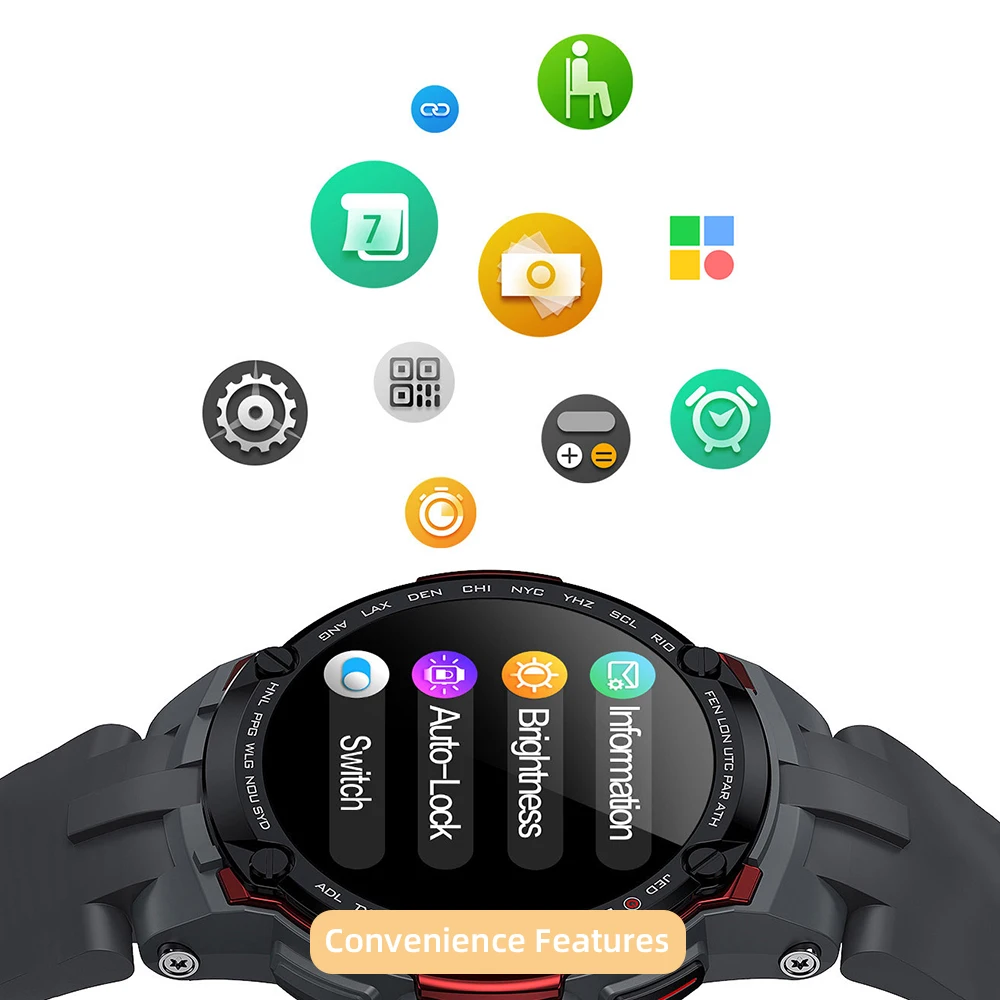 SENBONO 2022 New V6 Health Smart Watch Men ECG+PPG Blood Pressure Heart Rate Monitor Clock IP68 Waterproof Smartwatch Women