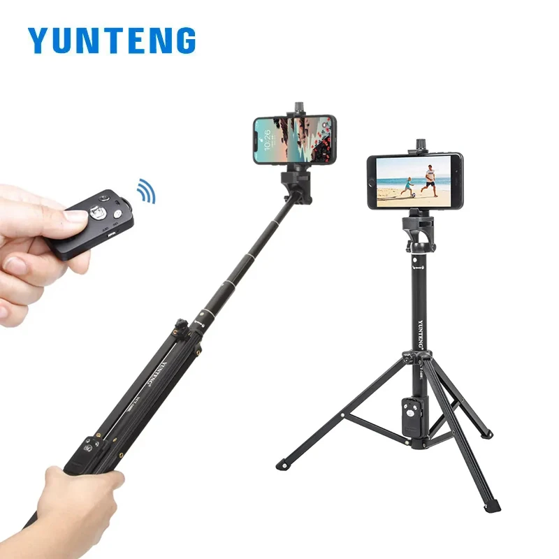 Штатив для селфи YUNTENG, ручной держатель для селфи, с дистанционным управлением по Bluetooth, высота 1688 л