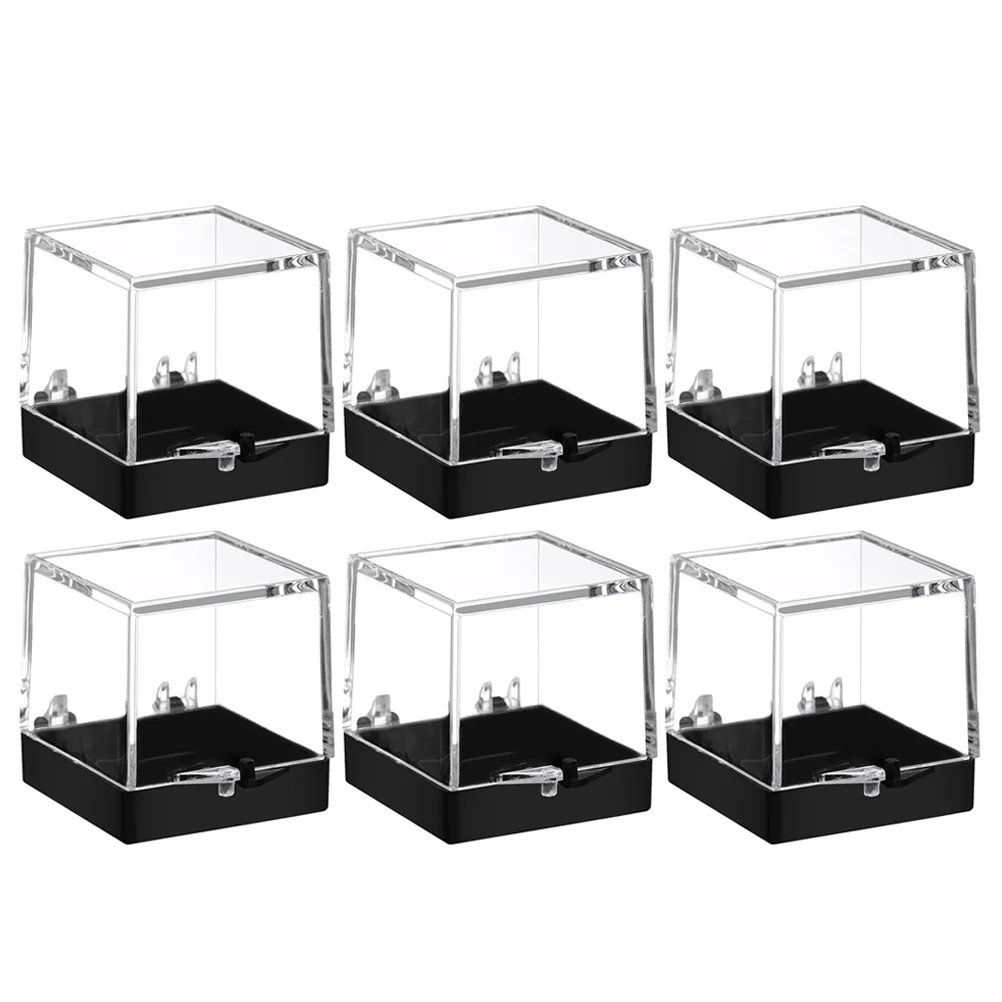 

Jewelry Storage Container Specimen Display Box Clear Plastic Containers Mineral Case