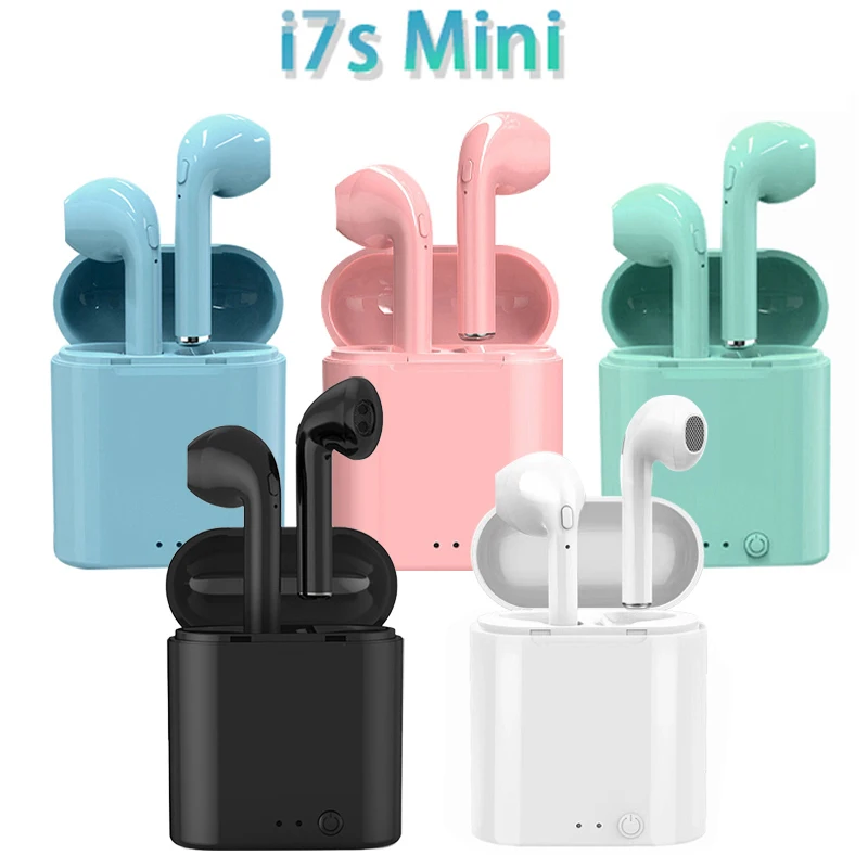 

2023 New i7s Mini TWS Wireless Bluetooth headphone Sport music earbuds With Charging box For Smartphone Xiaomi Huawei PK Y50 Y30