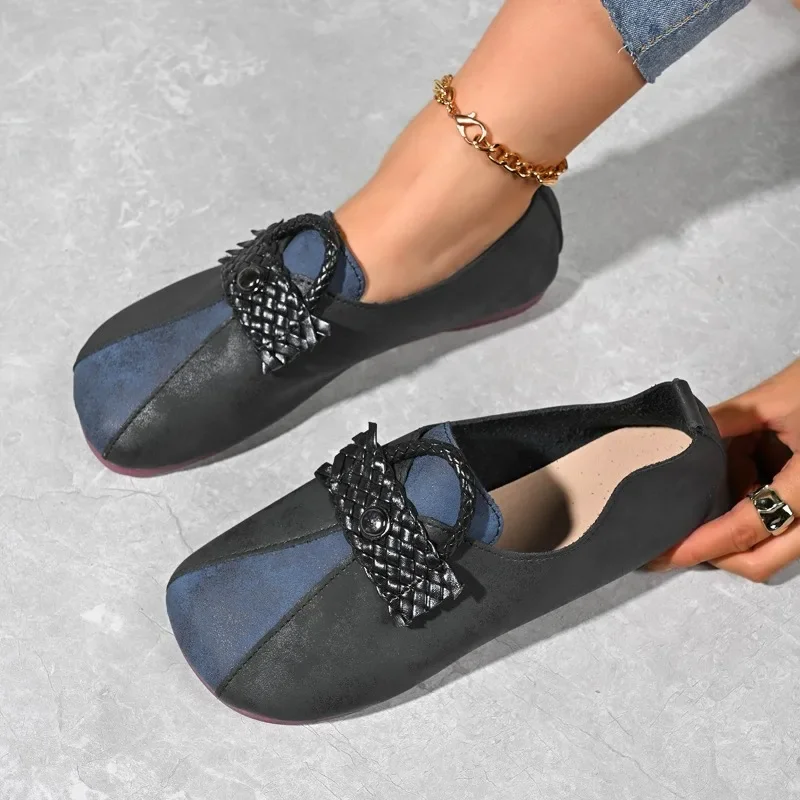 Женские туфли на плоской подошве новинка 2023 года весенние повседневные