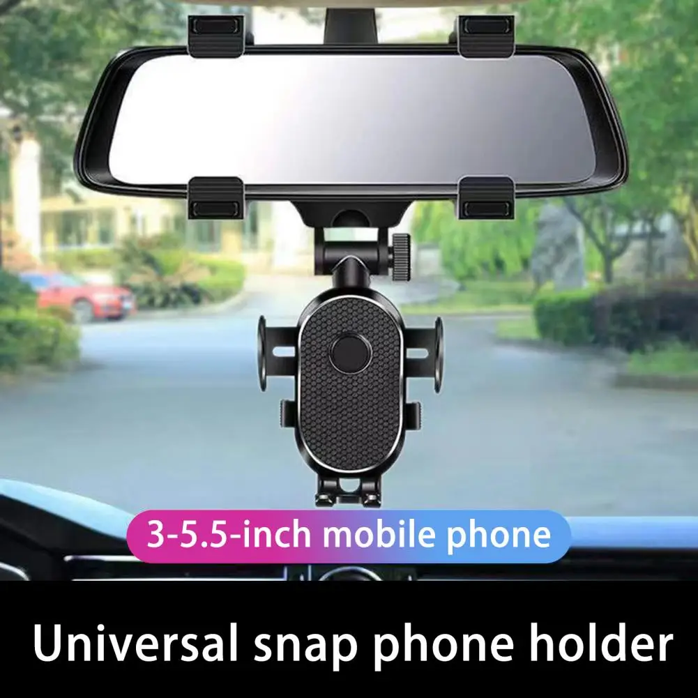 

Car Phone Mount Practical Stable One Hand Operation for Car Rearview Mirror Phone Holder Rearview Mirror Phone Holder