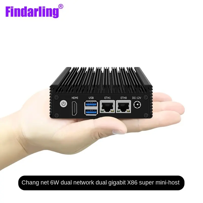 N3050/N3160/N3700 mini host 6W low power consumption X86-P1 soft routing quad core quad thread