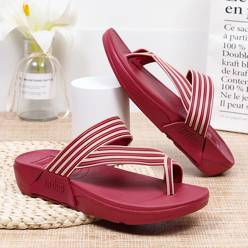 

New 2023 Summer Red Fashion Flip Flops Women Flats EVA Beach Slippers for Woman Platform Anti-slip Womens Slides Chanclas Mujer