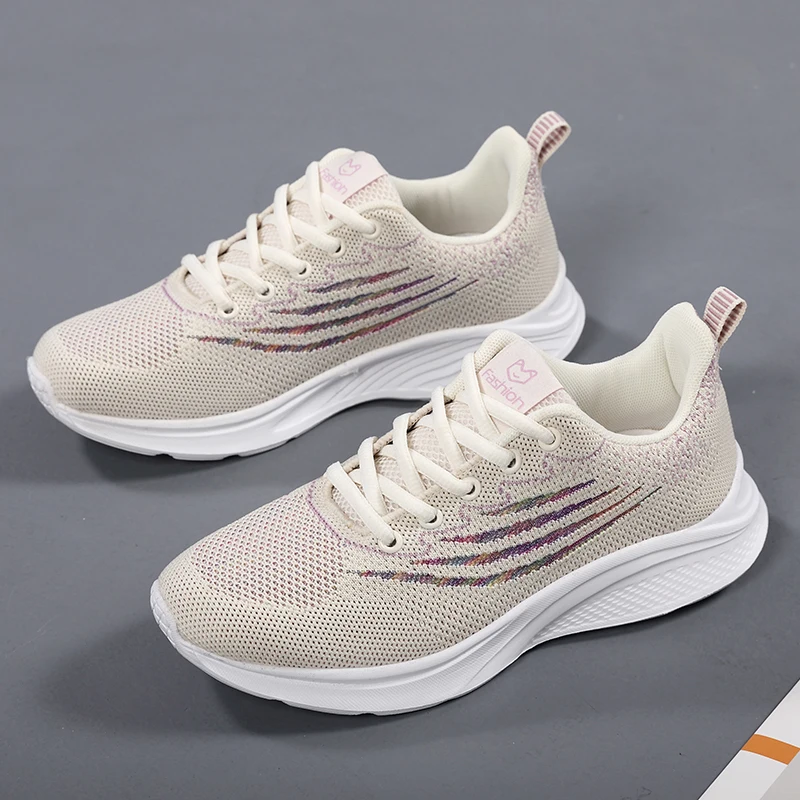Big Size Woman Sports Sneakers Trail Running Casual Female Mesh Upper Breathable Soft Sole Marathon Jogging Track Training Shoes