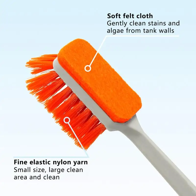 Щетка для аквариума двусторонняя щетка чистки водорослей в аквариуме