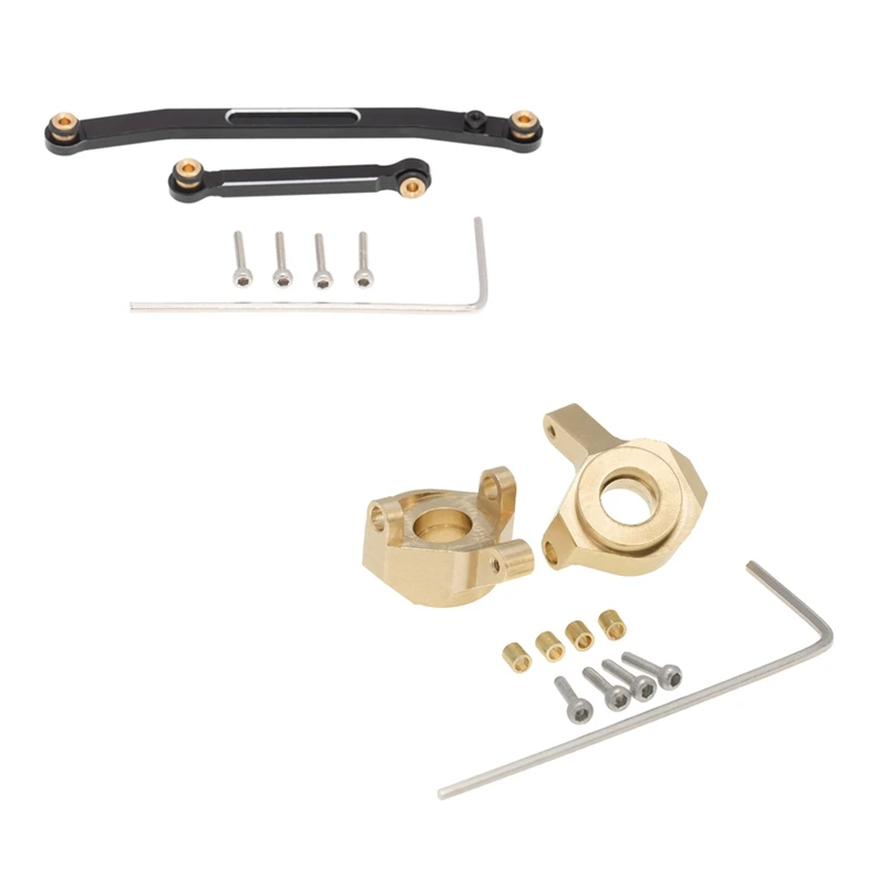 

Латунный передний стержень рулевого колеса для осевого рулевого колеса 1/24 SCX24 90081 и металлический Плотный допуск стержень рулевого соедине...