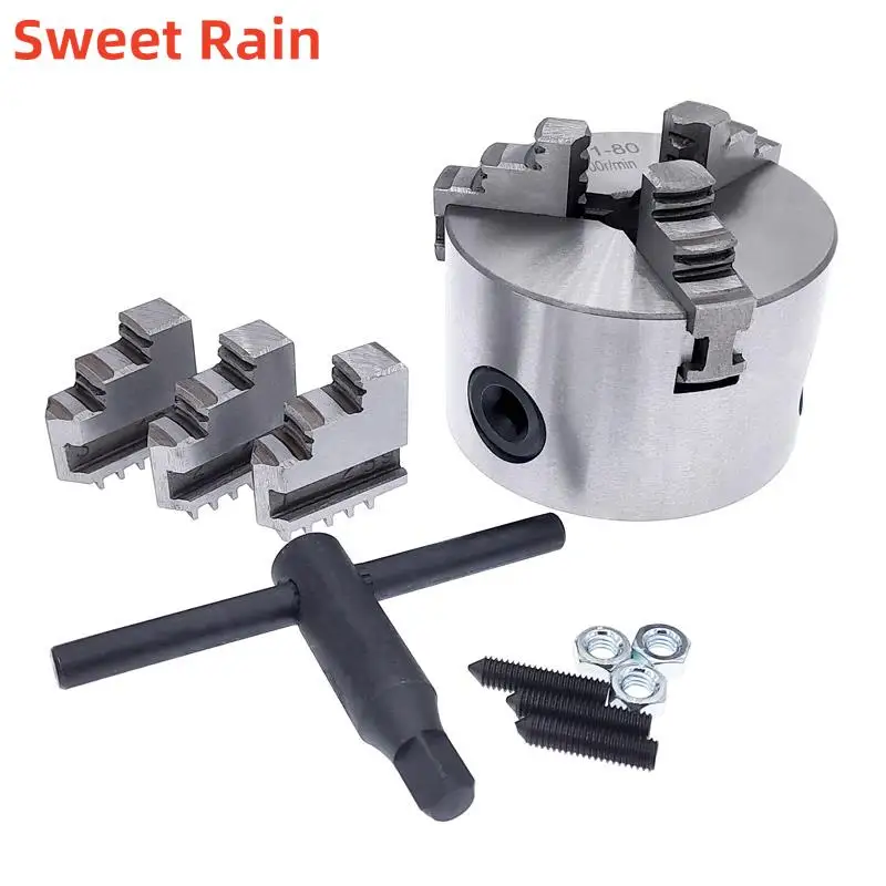 1 шт. K11-80 3 кулачка ручной токарный патрон с аксессуарами для токарных станков
