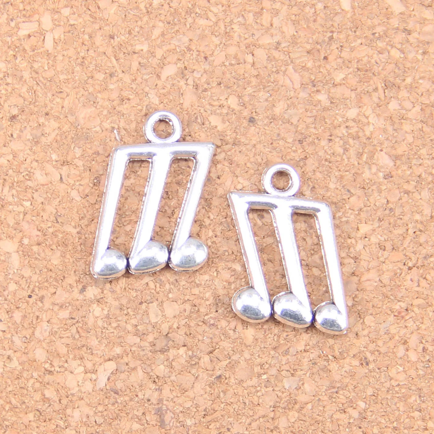 

106pcs Charms musical note 18x14mm Antique Pendants,Vintage Tibetan Silver Jewelry,DIY for bracelet necklace