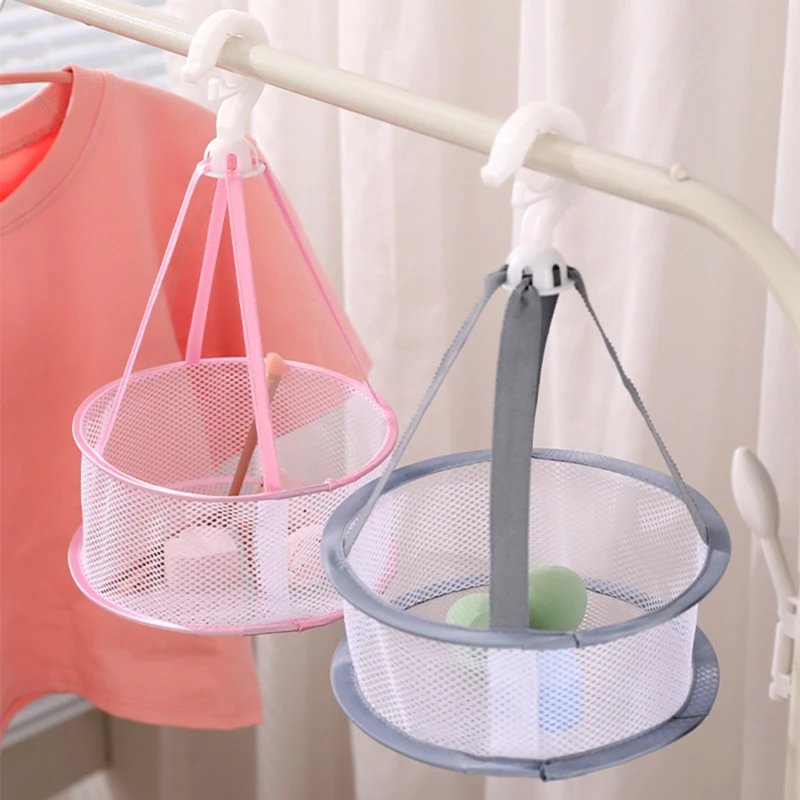 

Drying Rack Laundry Basket Hanging Basket Beauty Egg Drying Net Bag Hangable Makeup Brush Storage Rack Storage Organizer