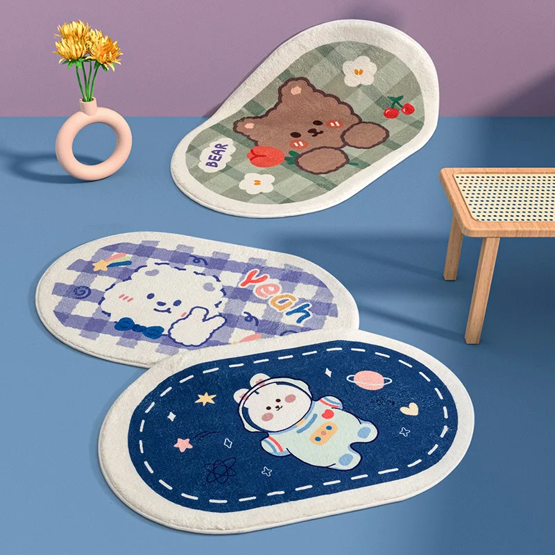 

Buddha Series Small Fresh Floor Soft Mats Rugs Home Entrance Carpet Bedroom Toilet Bathroom Door Absorbent Non-Slip Foot Pad