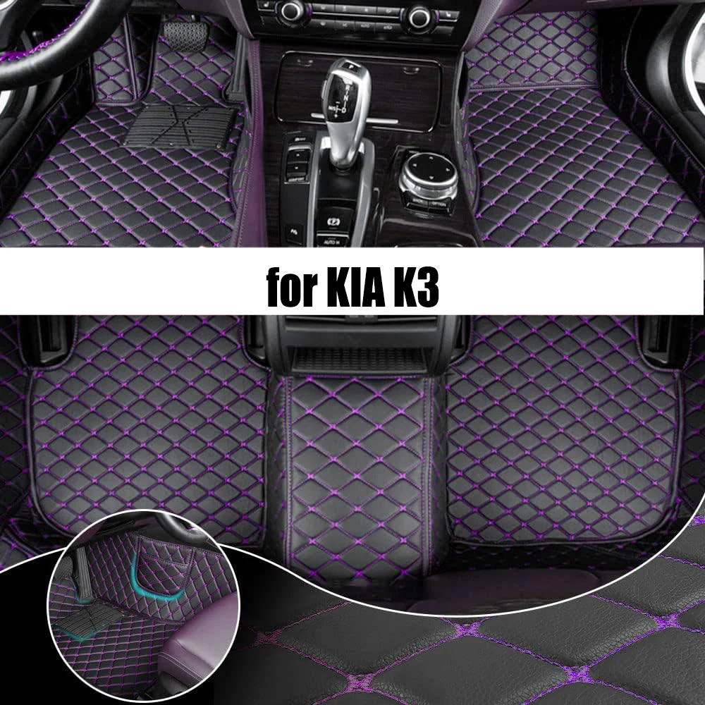 

HUTECRL Car Floor Mat for KIA K3 2019-2020 Year Upgraded Version Foot Coche Accessories Carpets