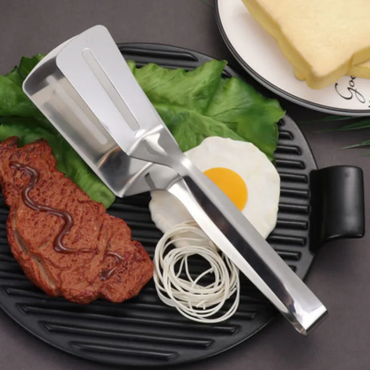 

Stainless Steel Fried Fish Clip Steak Clip Multi-functional Barbecue Food Clip Grilled Fish Clip Fried Shovel Clip