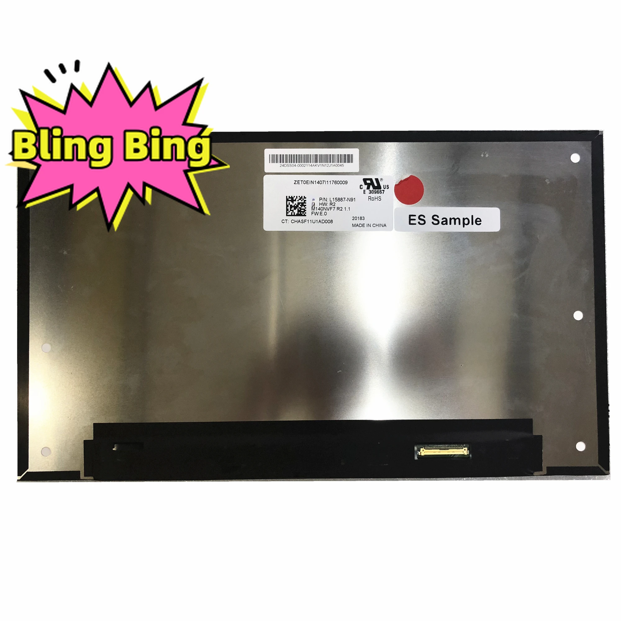 

M140NVF7 R2 14,0 ”40 pins 1920 × 1080 1080P FHD eDP IPS панель дисплея