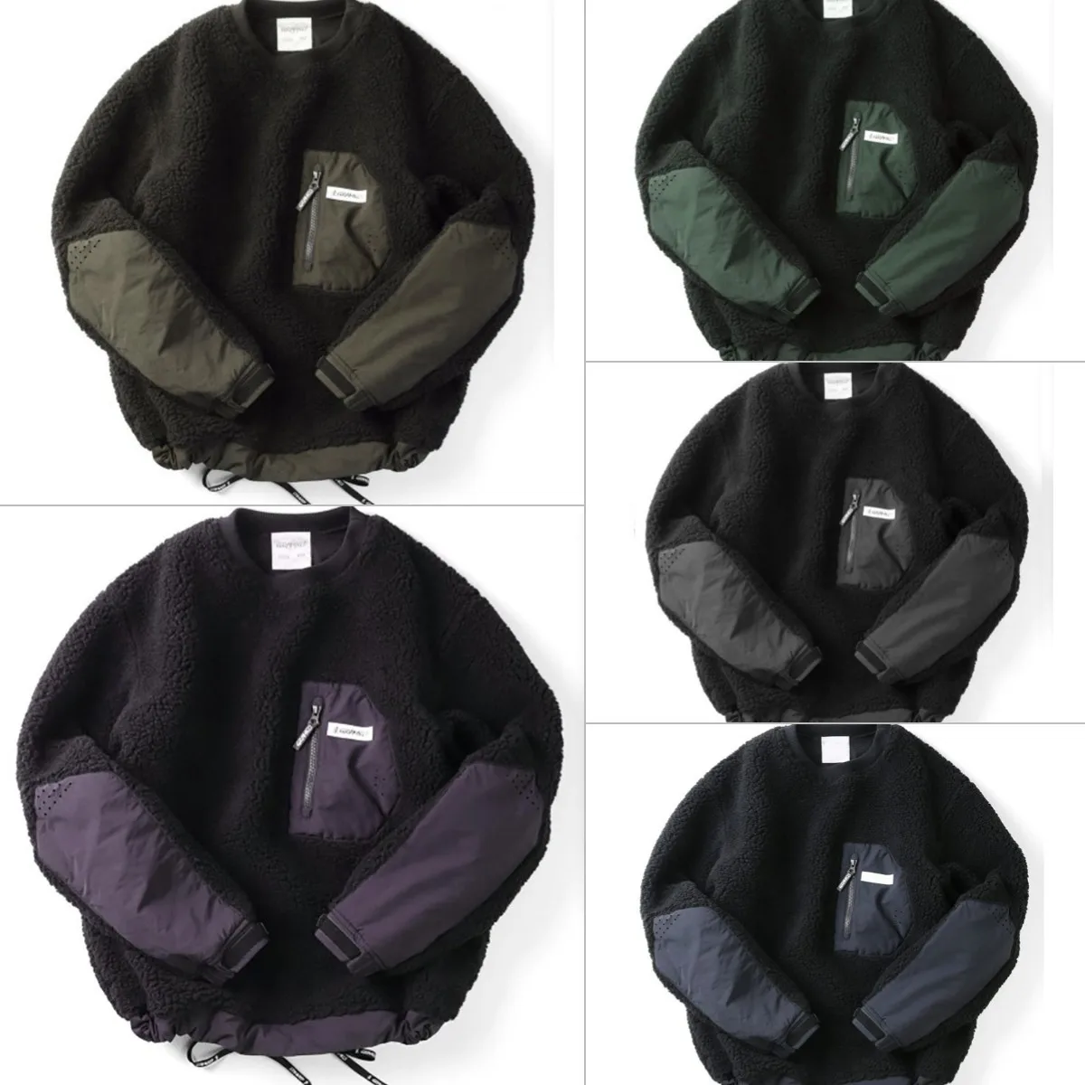 

Свитер QIWN, Новинка осени 2021, модный мужской свободный свитер с круглым вырезом, свитер с прострочкой, Мужская толстовка, уличная одежда для м...