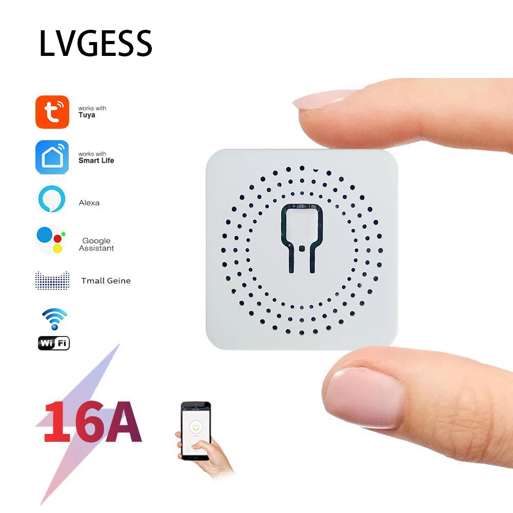 

16A WIFI Switch Smart MINI Module DIY Home Improvement Interruptor Inteligente Tuya Smart life Remote Controller Wall Switches