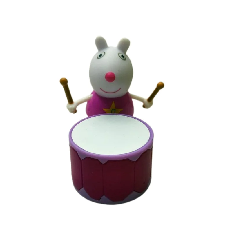 

Peppa Pig Anime Peripheral Bulk Goods Friends Doll Doll Hand-made Cartoon Cute Lamb Suzie Play House Drumming Toy DecorationGift