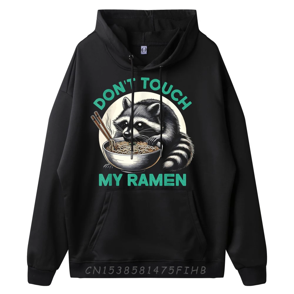 Забавные японские винтажные толстовки с лапшой Ramen Racoon мужская одежда мужские