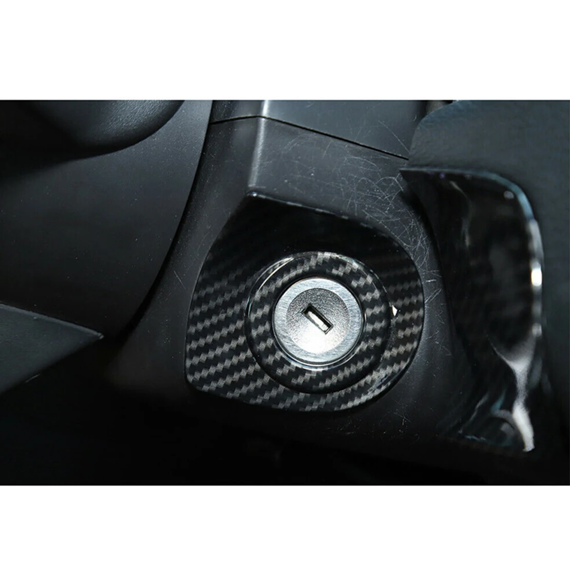 2 шт./комплект накладки на ключи двигателя Ford Mustang 2010 2011 2012 2013 2014 из углеродного