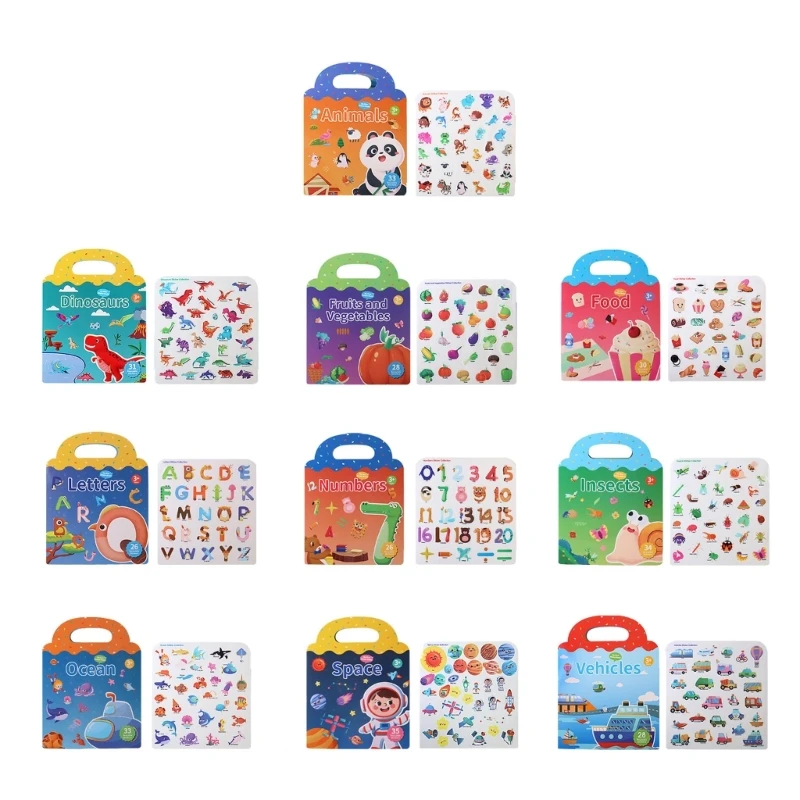 

Обучающая книга-наклейка «сделай сам», игрушка для раннего развития, подарок для дошкольника, Прямая поставка