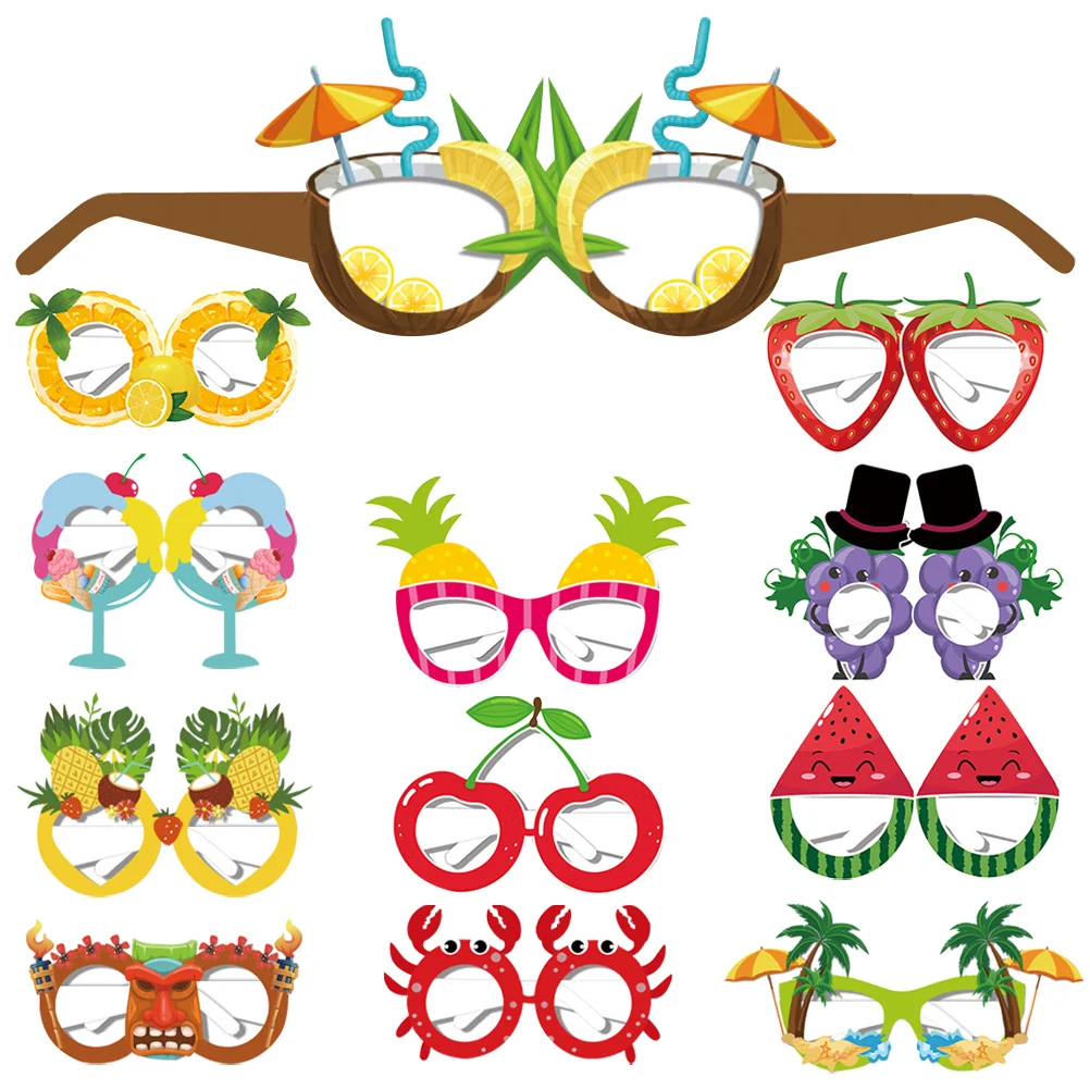 12 шт. фруктовые очки реквизит для фотобудки забавные объемные детские