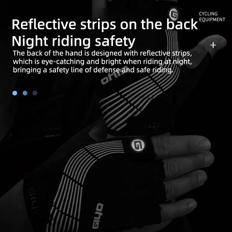 Giyo велосипедные перчатки с половиной пальца для горного и шоссейного велосипеда