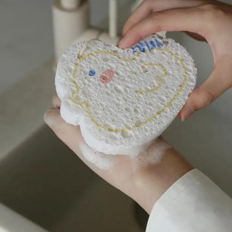 

Женская волшебная губка, губка для мытья посуды, Абсорбирующая антипригарная щетка для очистки масла, кухонные инструменты для чистки