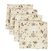 shabby chic floral 40x40cm serving cloth napkins set of 6 cotton blend fabric kitchen dining table wedding restaurant decoration