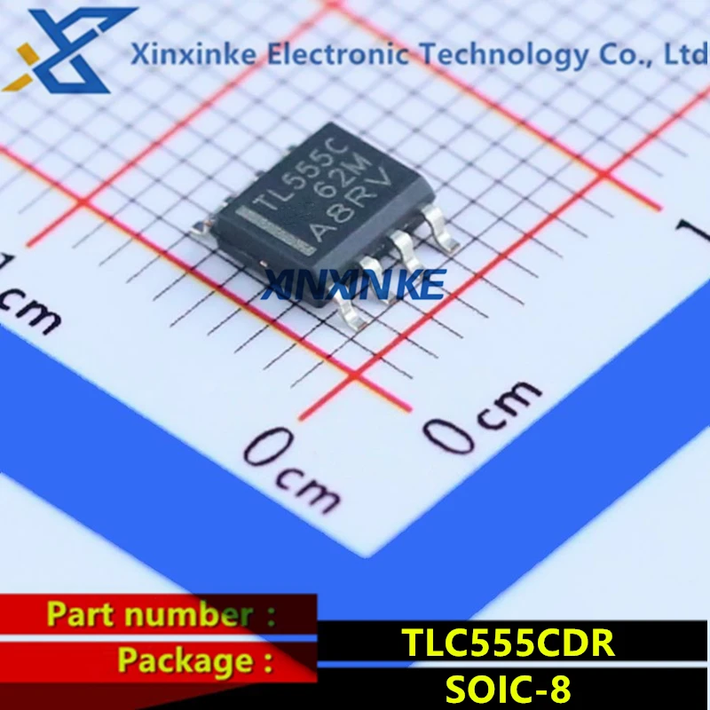 

TLC555CDR TL555C SOIC-8 Timers & Support Products CMOS Clock & Timer ICs LinCMOS SMD Chip
