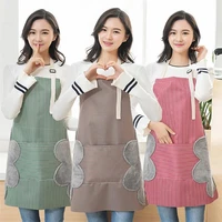 household hand wiping kitchen apron wipeable waterproof oil proof chef waiter coffee overalls apron adult bib baking accessories
