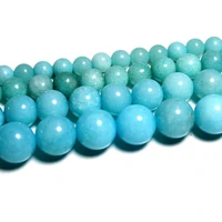 loose spacer amazonite blue stone beads for making bracelet necklace