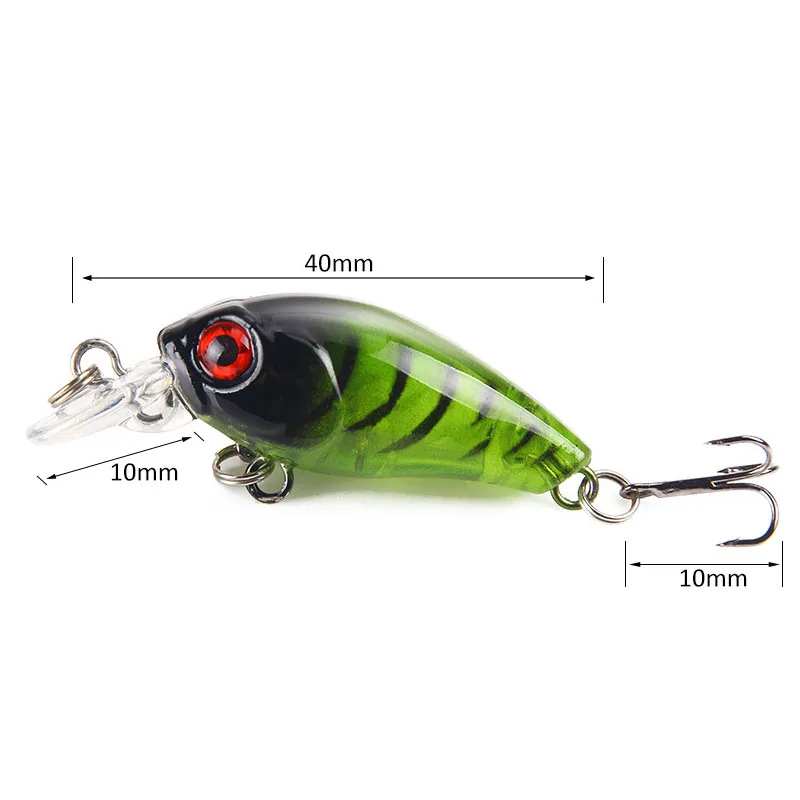 1PCS Mini Wobblers Bass Fishing Lures 45mm/3.5g Fat Man Bait Artificial Micro Fiish Black Minnow Hard Accessories - купить по