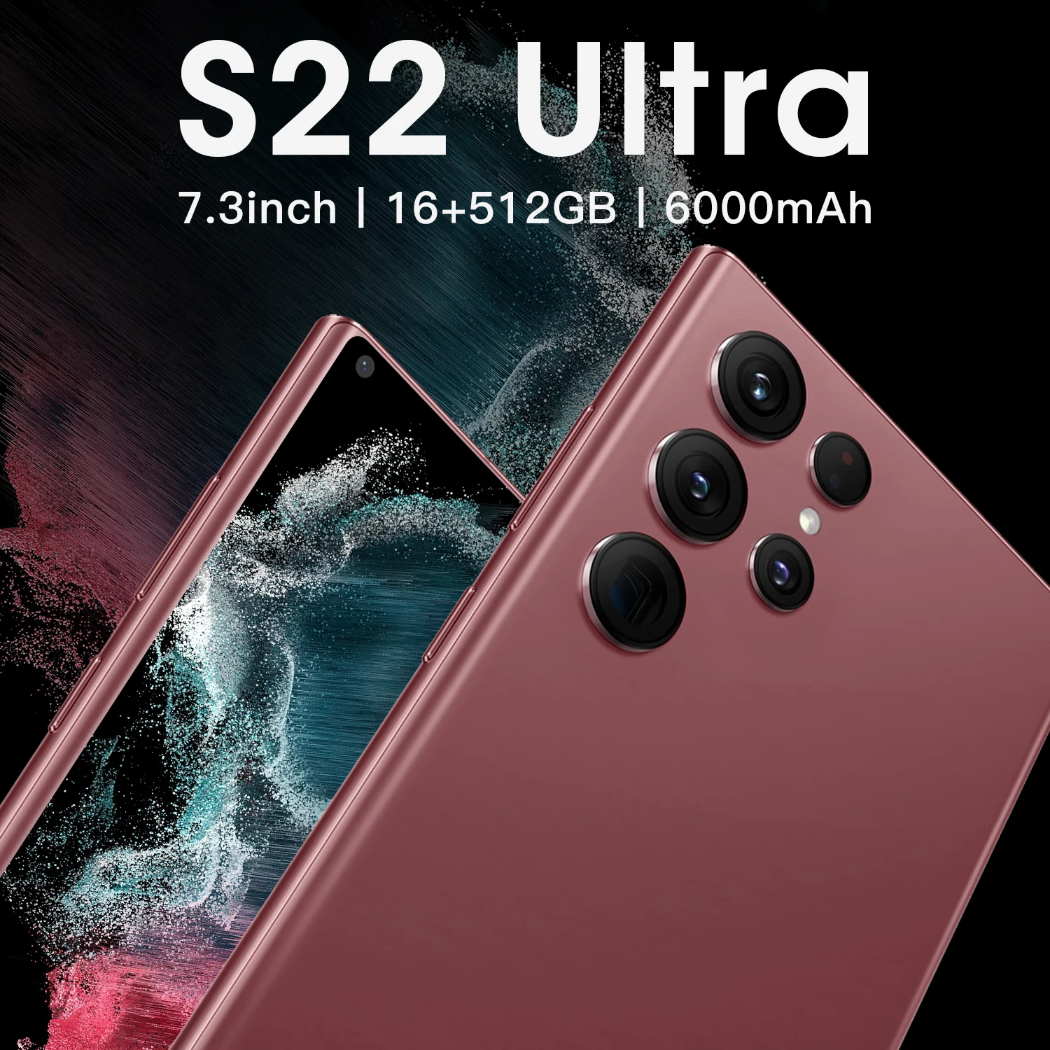 

Cell phone S22 Ultra Smartphone Android 7.3 inch 16GB 512GB Unlocked Mobile Phones Celulares smartphones 5G Phone Global Version