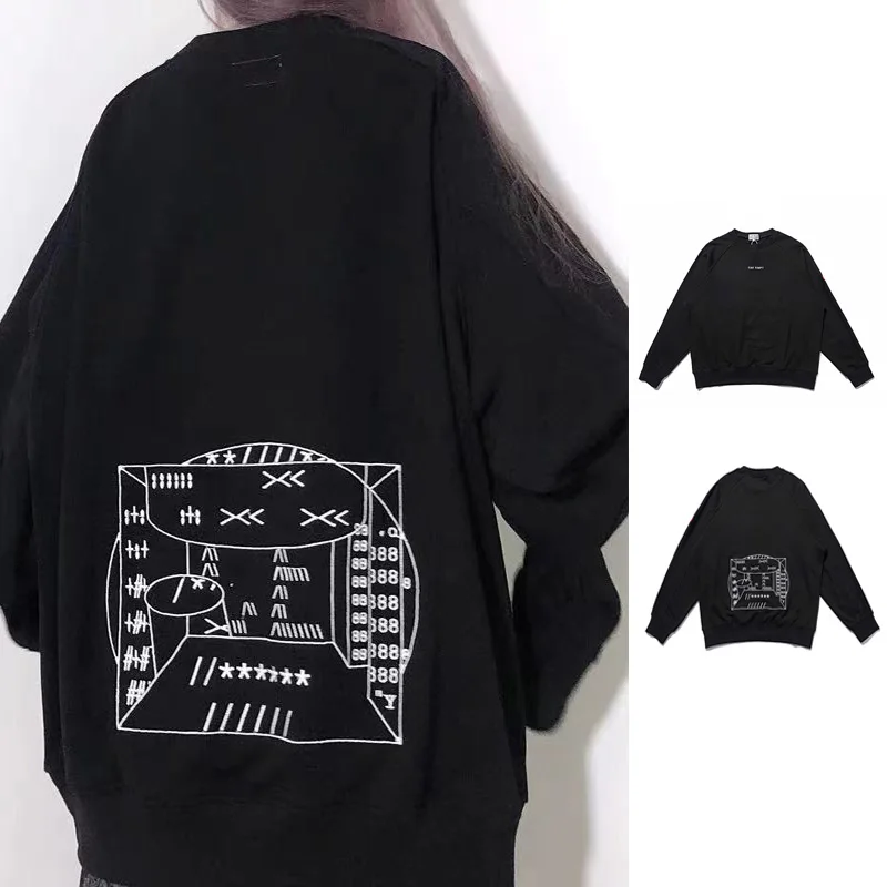 

Модная Осенняя Новинка Cav Empt C.E с длинным рукавом для мужчин и женщин с маленьким логотипом с вышивкой Повседневная модная хлопковая Полочка с круглым вырезом