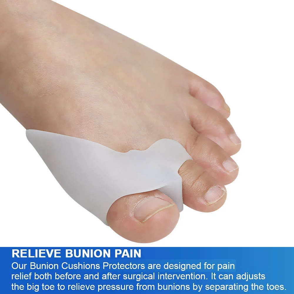 Pexmen 2 шт. корректор бурсита разделитель пальцев ног защита от вальгусной