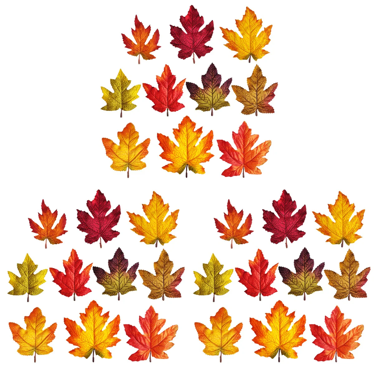 

Leaves Fall Maple Autumn Decor Leaf Faux Fake Artificial Silk Mixed Simulation Thanksgiving Table Decorations Christmas