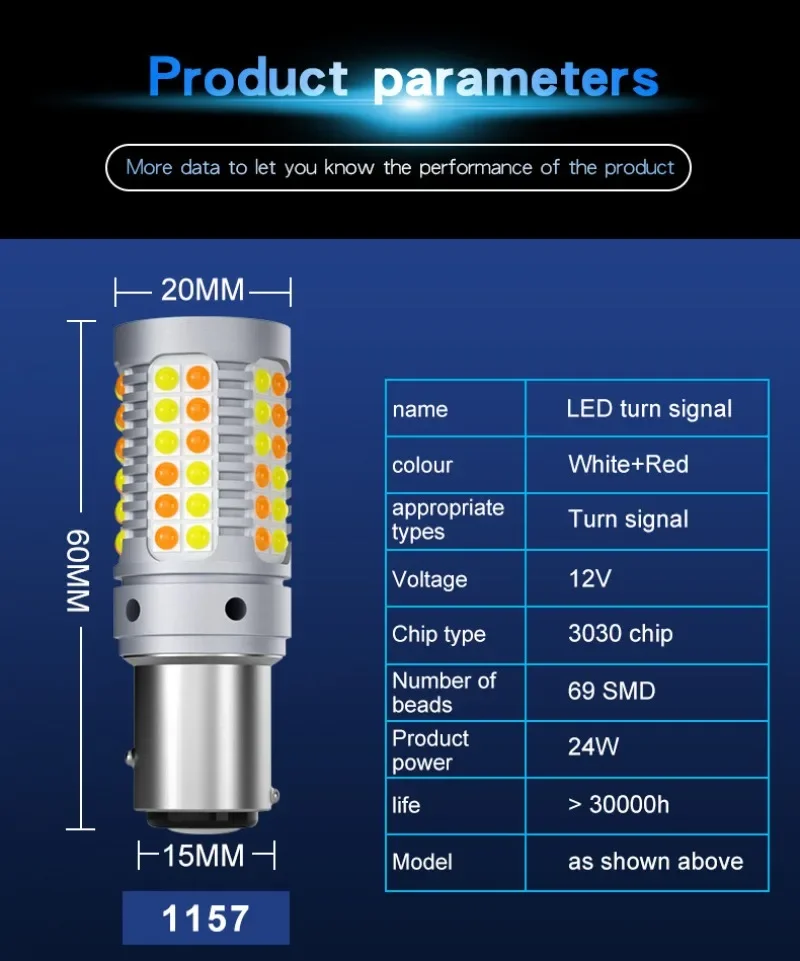 Veclumin автомобильный фонарь 2 цвета сигнал поворота лампа заднего хода 3157 1157 T20 3030
