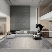 nordic modern carpets for living room minimalist luxury blue gray line coffee table floor mat bedroom washable large area rugs