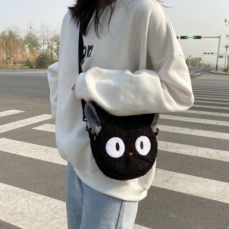 일본 스타일 Kawaii 가방 여성 만화 플러시 어깨 가방 2022 새로운 Crossbody 가방 작은 전화 & 지갑 가방 Bolsa Feminina